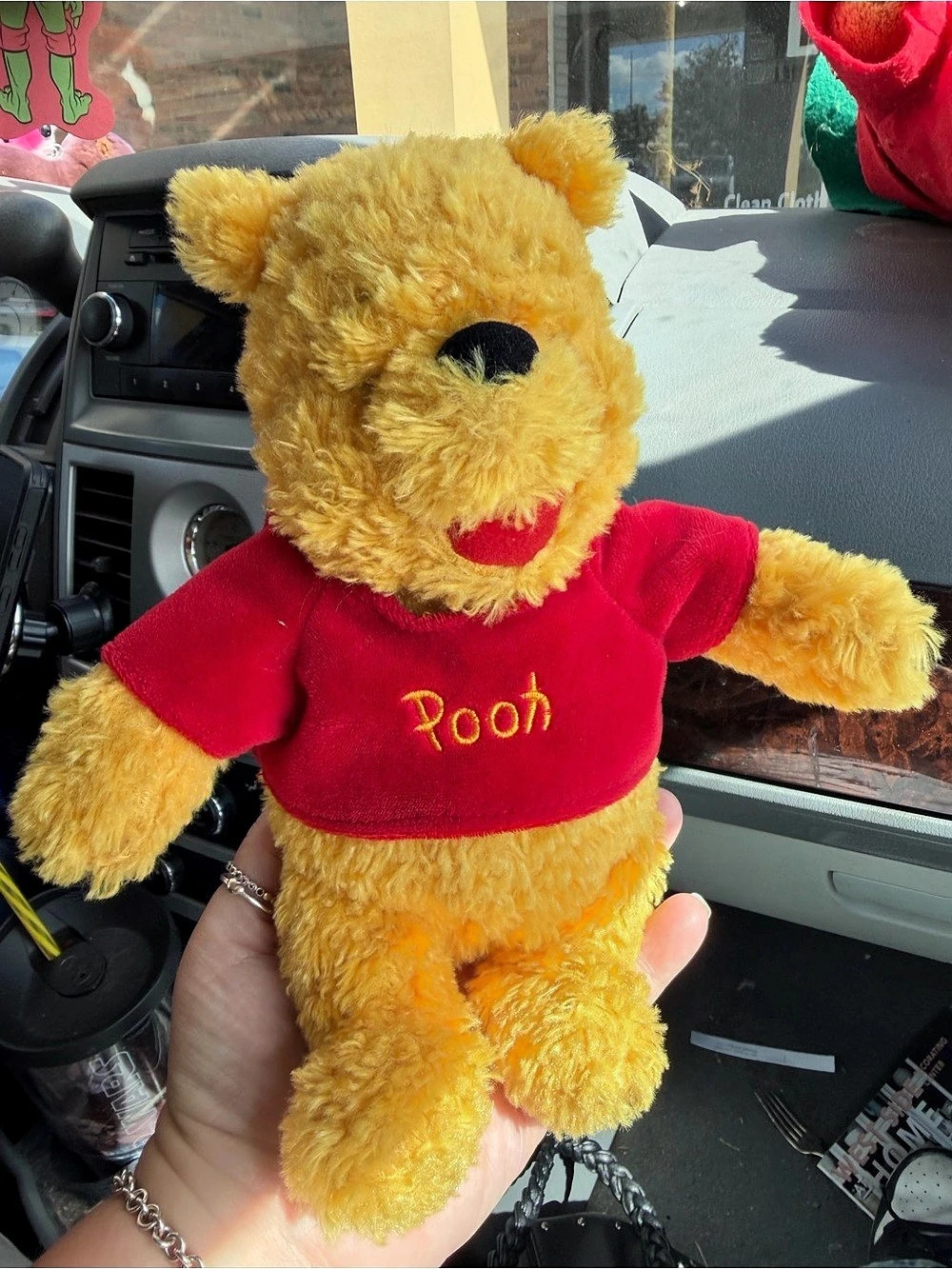 Disney Winnie the Pooh Plush Bear Red Shirt